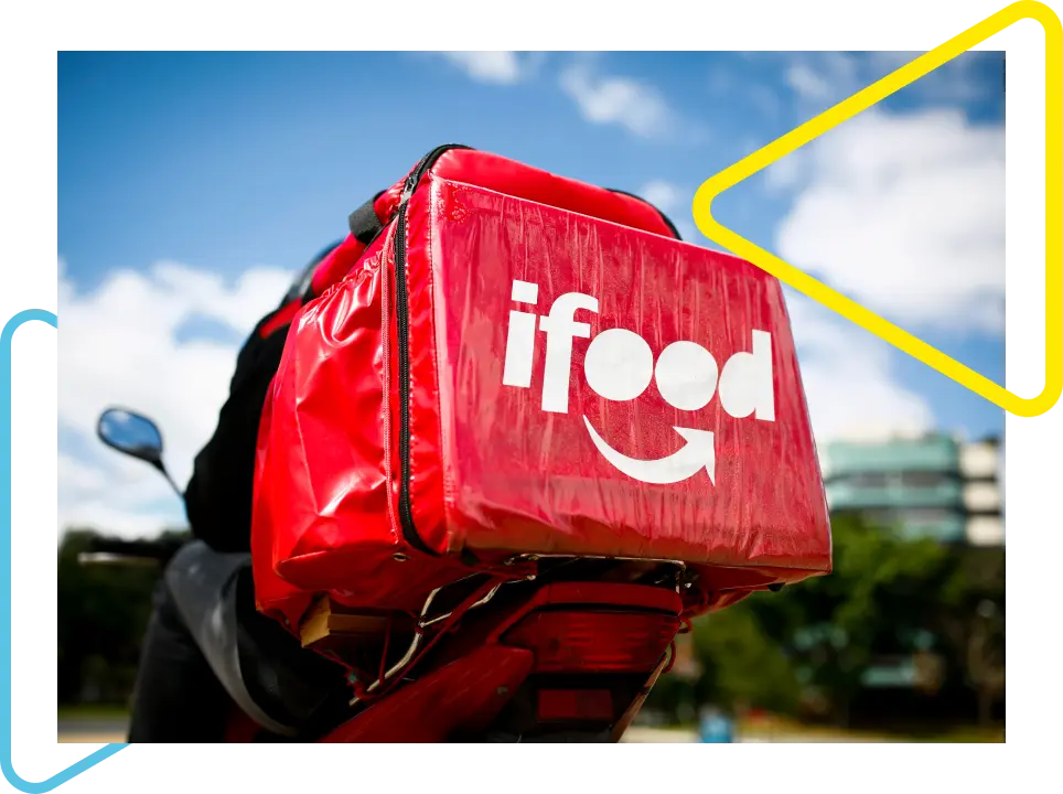 Caixa térmica de entregador do Ifood