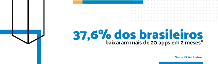 Dados de brasileiros que baixaram aplicativos em dois meses